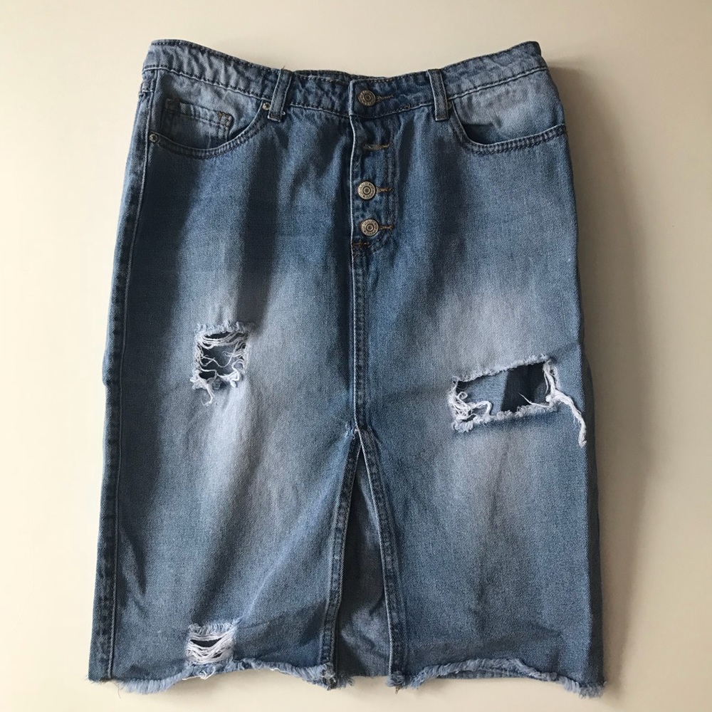 Nasty gal jean skirt